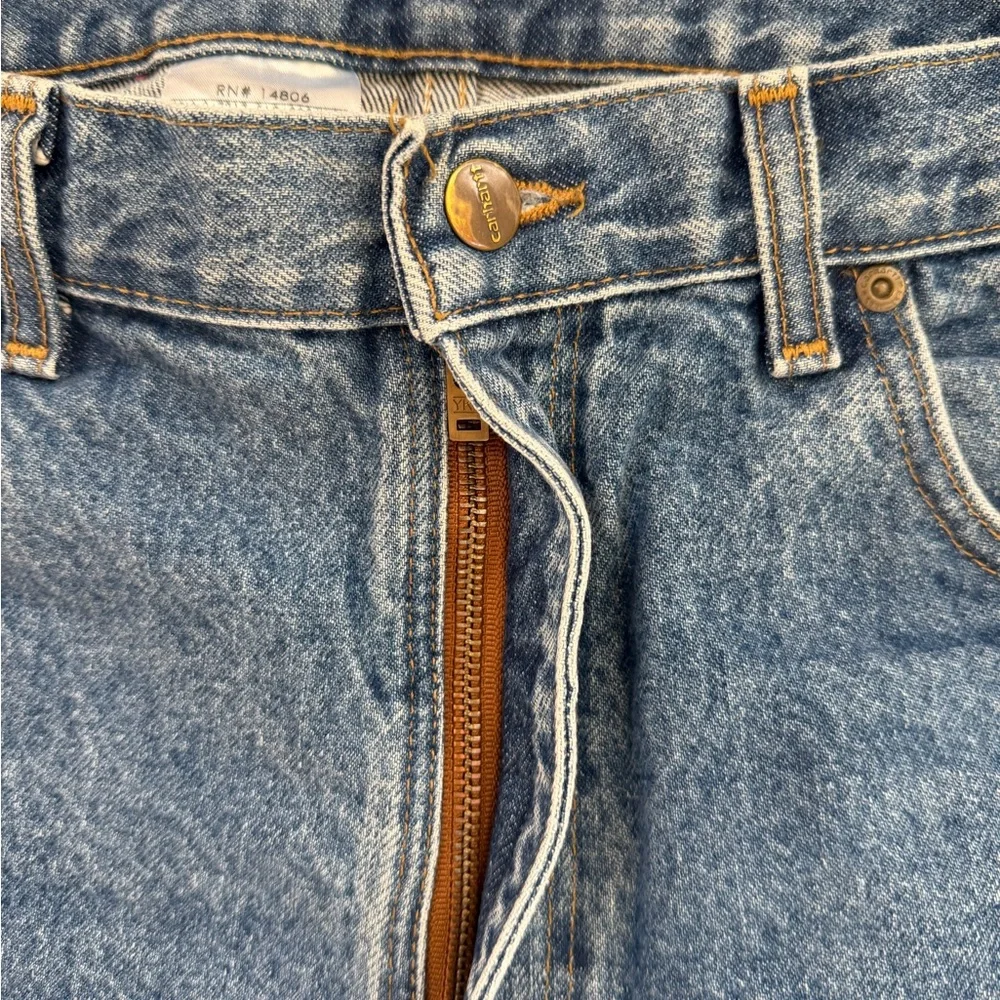 Carhartt Men's Straight Blue Jeans Traditional Fit - Picture 5 of 7